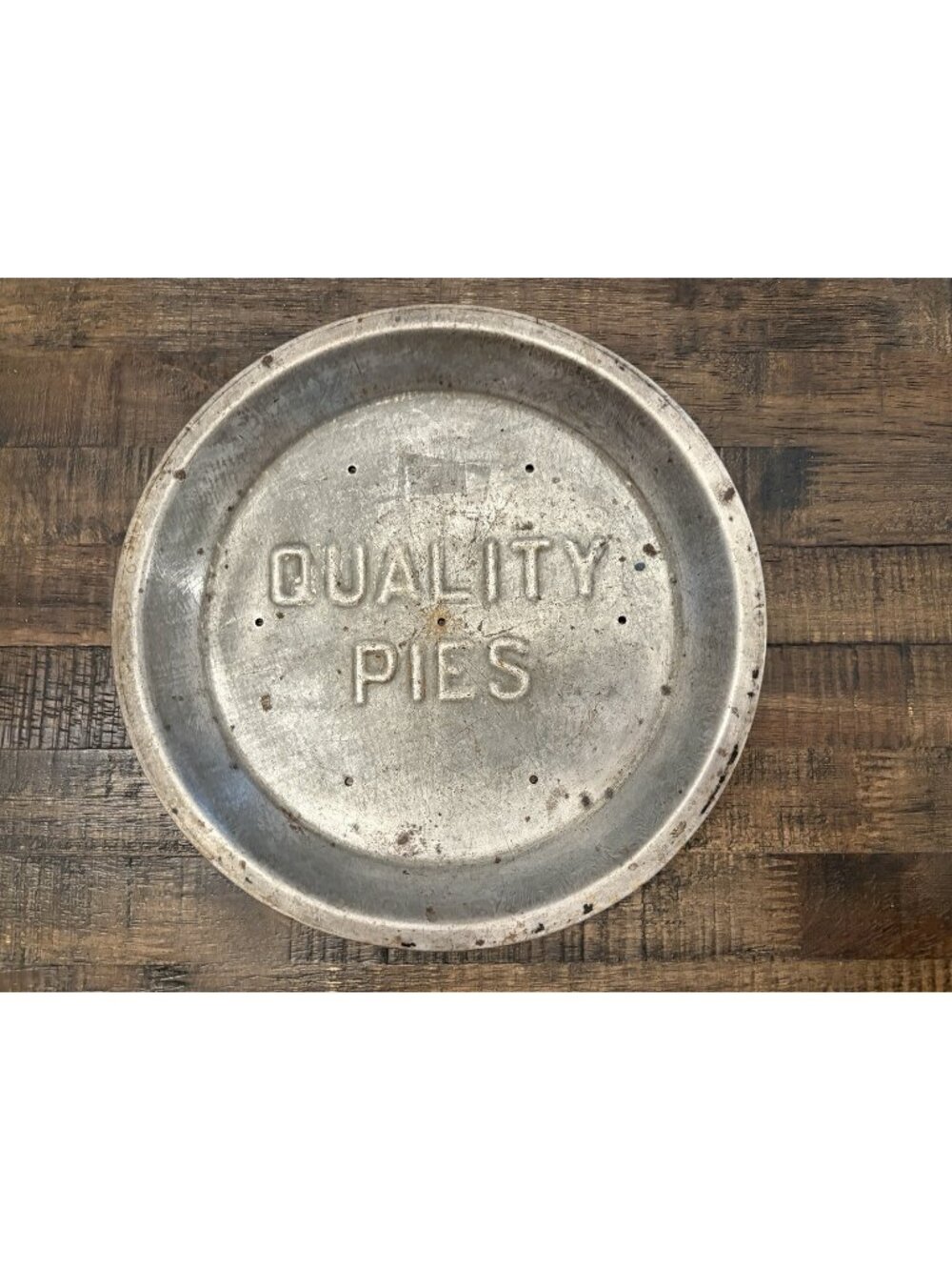Vintage Metal Pie Pan Quality Pies 9.5” Kitchen Home Decor